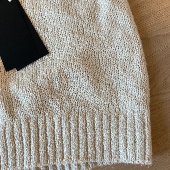 Weekday Beige Cropped Cotton Blend Knit Sweater Vest - Picture 5 of 7